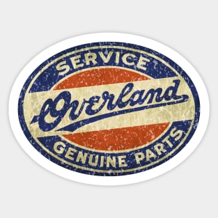 Overland Service and parts Sticker